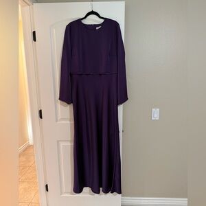 Sachin + Babi Purple Long Sleeve Gown for Weddings